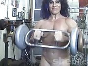 Annie Rivieccio Nude Female Bodybuilder in the Gym