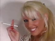 Blonde Milf Celeste Smoking