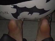 Cum On Lena's Feet. Beautiful Feet And Ass