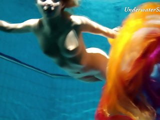 Edwige slutty teen underwater