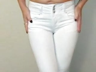 Piss Wet Scarlet Scarlet Pees White Jeans...