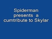 Spiderman cumtributes Skylar