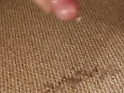Cumming on carpet