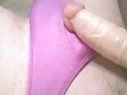 Jerking Off and Cumming in my panties with vibrator 2