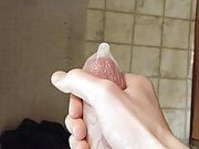 Masturbating in a condom