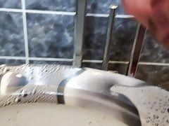 German webcam slave licking toilet bowl