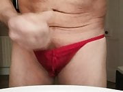 Wanking in new lodger's lingerie