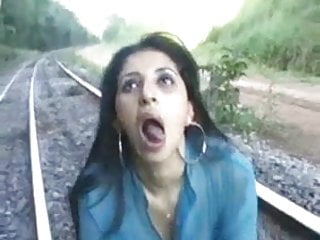 Railway, Latina Hardcore, Rough Blowjob, Latinas Sex