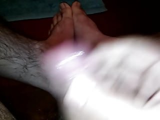 Cumming on my feet