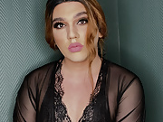 Sissy Crossdresser playing alone