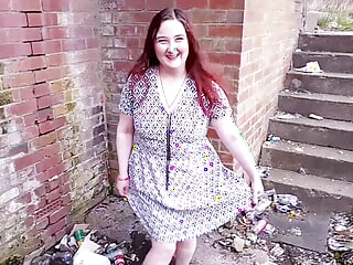 Adorable British Girl Pissing In Public - Tilly D