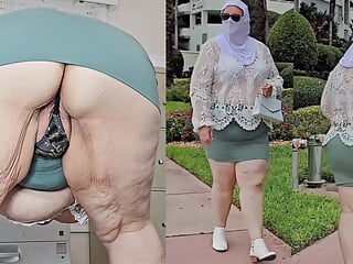 Bust a Nut, Big Booty, Hijab, Swallowing Cum