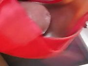 Fucking Red Bow peep toe pums size 6 part 2