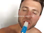 Tongue Fetish - Chris Licks a Popsicle Part22 Video1