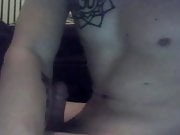 College Guy Wanking his
