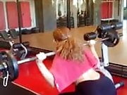 Israeli girl with huge ass at the gym