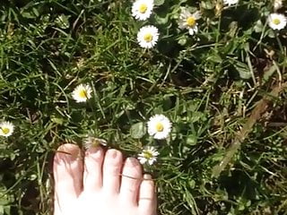 Walking on the grass and daisies...