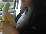 asian sucking banana