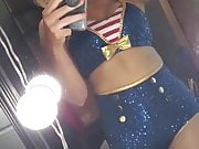 WWE - Lacey Evans sexy selfie in mirror, January 2021