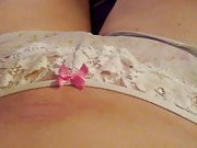 white lace panties