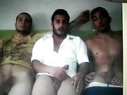3 horny guys in cam