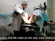Two orgasms of a mature woman at the gynecologist