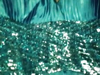 Light Blue Satin Prom Dress