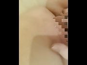 Big titted nursing slut fingering herself on webcam