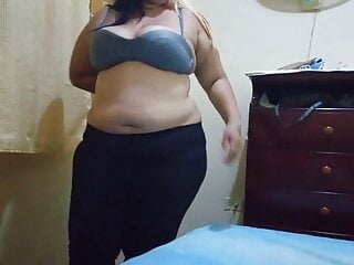 Hd Videos Big Natural Tits Homemade Latina video: bbw dancing sexily and taking off clothes