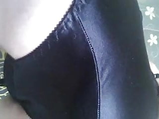 Tease, Black Satin, Pantys, On Black