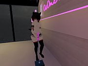 Virtual Cam Girl Puts on a Show for you in Vrchat intense 