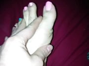 Dirty soles and painted toes, by request
