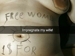 Please impregnate my slutty wife with...