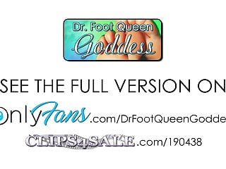 Amateur Closeup Femdom video: Dr. Foot Queen Goddess - TV Soles Part 6