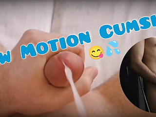 Stop motion cumshot after shower...
