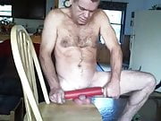 mike muters crushes my cock and balls with a rollingpin