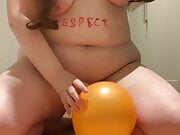 Fat Pig Lexie balloon pop humiliation
