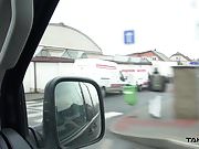 Takevan - Russian whore get in van to fuck & dont want leave