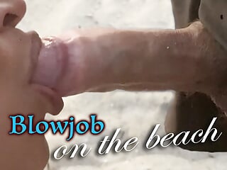 Public Blowjob on the beach