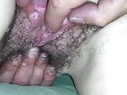 Wife's hairy pussy and bum hole