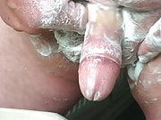 Creamy foreskin - with casino chips and soap and cumshots