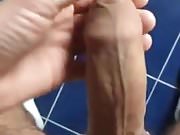 Uncut Cumshot