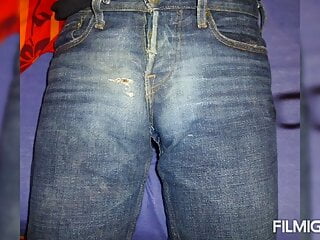 Cum stained pissed jeans 1...