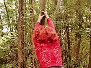 Horny Demon Bitch Having Hard Fun in the Forest