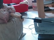hard anal maschine fucking unsing cock as a clit