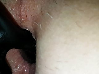 Closeup Mature German video: Prostate plug fucks my butt hole