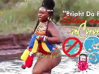 Topless South African Girl With Huge Ass Yelling By River...