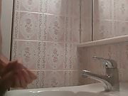 Covering the faucet with cum