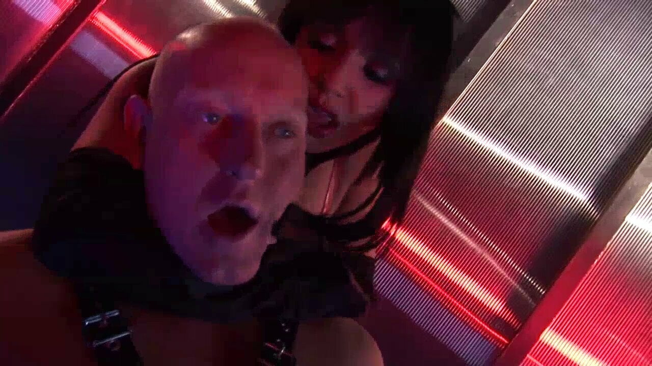 Sexy Romana and Black make Paul's old cock cum