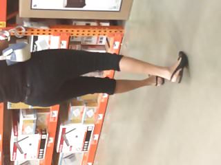 Granny at Home Depot with nice figure 2